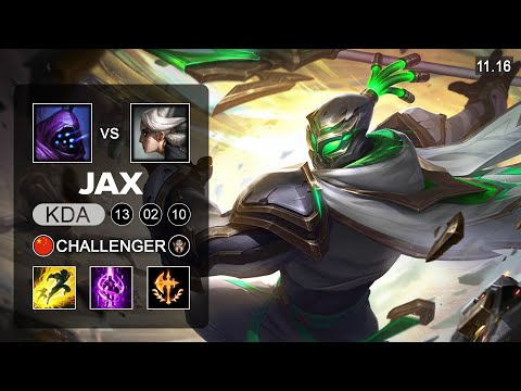 Jax Top vs Camille - CN Challenger Patch 11.16