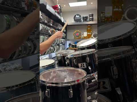 Rogers XP-8 5 Piece Drum Kit 1980 - Jet Black image 11