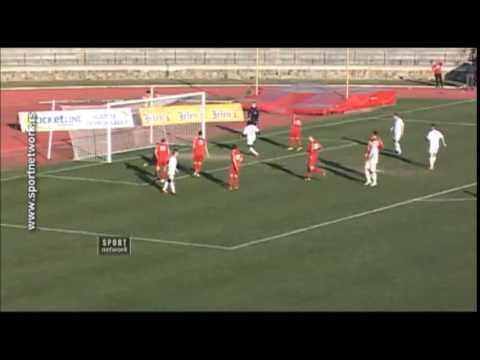 Gol Nikole Karaklajića na utakmici 20. kola JSL Radnički 1923 - Voždovac 2:1 (1:0)