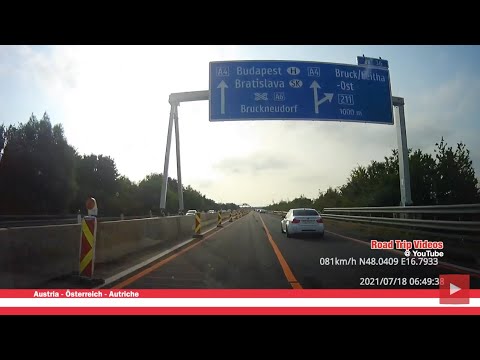 Austria - Hungary - Serbia, with border crossing control in Bajmok and visiting a real pink lake