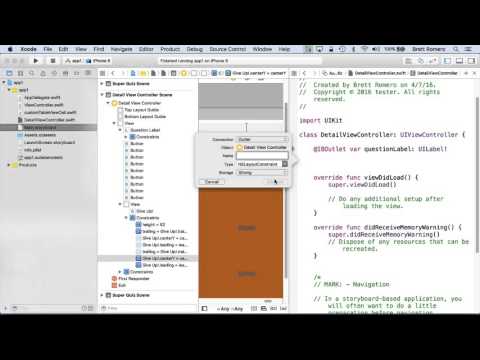 Learn To Build Your First Professional iOS App - Iboutlets and Action for Buttons