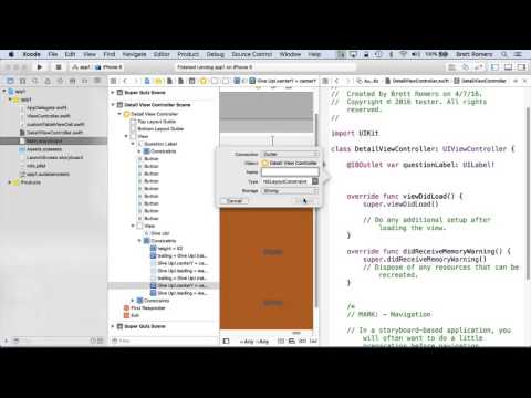Learn To Build Your First Professional iOS App Iboutlets and Action for Buttons