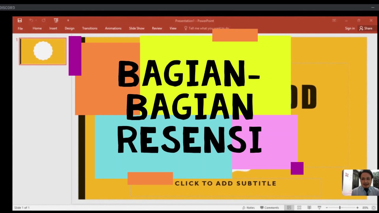 Cara Membuat Video  Presentasi Resensi  Menggunakan Power Point #homelearning #pendidikan