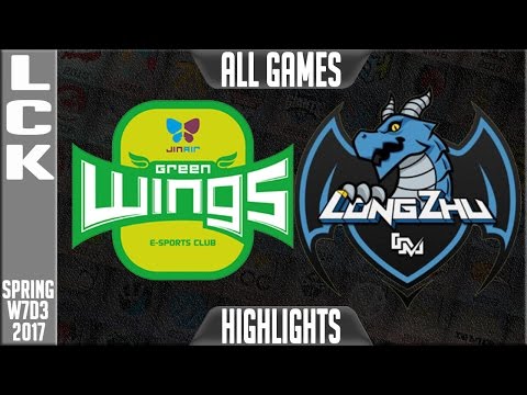 Jin Air Greenwings vs LongZhu Gaming Highlights All Games - LCK Week 7 Day 3 Spring 2017 JAG vs LZ