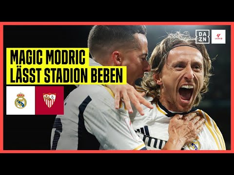 Traumschlenzer! Modric zaubert bei Ramos' Rückkehr: Real Madrid - FC Sevilla 1:0 | LaLiga | DAZN