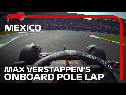 マックス・フェルスタッペンのオンボード映像 F1第20戦メキシコGP 予選のPP