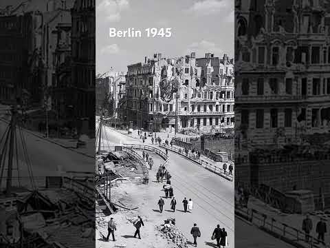 Image to video 丨 Civilians in Berlin 1945 walk down a bombed-out street AI