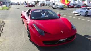 preview picture of video 'Ferrari 458 spider on track'