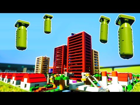 LEGO CITY DESTROYED BY MULTIPLE NUCLEAR BOMBS! - Brick Rigs Workshop Creations Gameplay