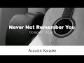Cooper Alan - Never Not Remember You (Acoustic Karaoke)