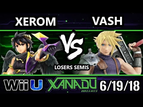 S@X 255 Smash 4 - Xerom (Dark Pit, Roy) Vs. Vash (Cloud) - Wii U Losers Semis