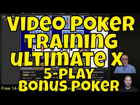 Video Poker Training - Ultimate X Five-Play Bonus Poker - YouTube