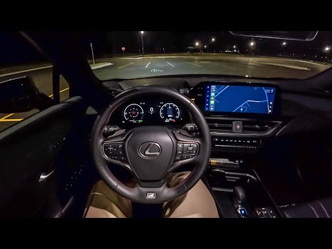 2025 Lexus UX 300h - POV Night Drive (Binaural Audio)