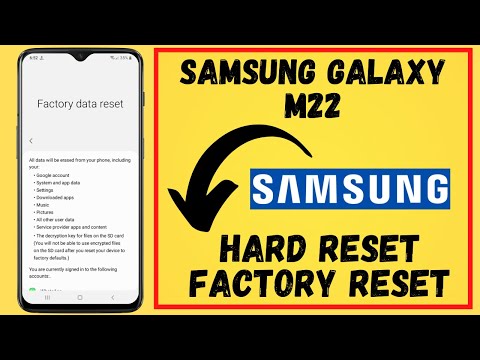 How to Hard Reset SAMSUNG Galaxy M22 –  Wipe Data -- Delete Data | 2022
