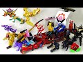Large Gathering Don Brothers Transformation Combination Of 17 Mechas Abatarou Sentai Don Brothers