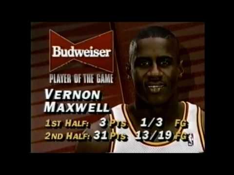Vernon Maxwell Thought Winning 'Budweiser Player Of The Game' Meant Free Beer For Life