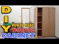 DIY How to Make Wardrobe Cabinet | Paano Gumawa ng Wardrobe Cabinet| Closet Cabinet|Wardrobe Cabinet