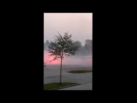 SJK-Jaro 23.5. Fans waiting for the FFJaro team coming home after victory