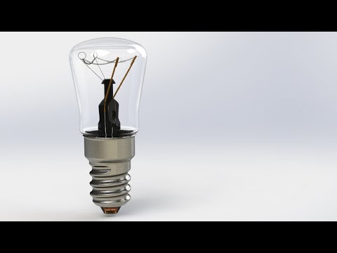 SolidWorks Advanced Tutorial #347 : E14 light bulb