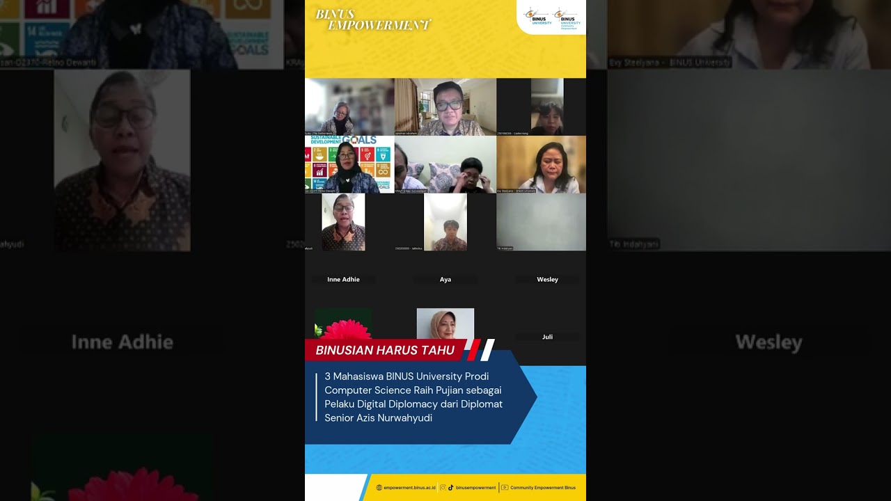 Mahasiswa BINUS Raih Pujian di Kancah Digital Diplomacy!