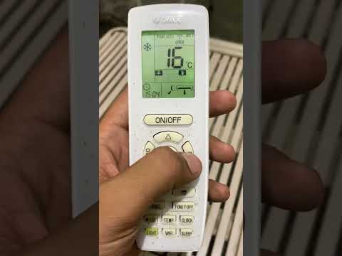 Gree AC Remote Settings #shorts