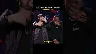 CELEBRITIES REACTING TO EMINEM LIVE❗❗ #Eminem #EminemLive #RapLegend #HipHop #CelebrityReaction