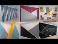 100 Geometric Wall Painting Designs Ideas 2024 | Geometric Accent Wall Paint | Wall Painting Design