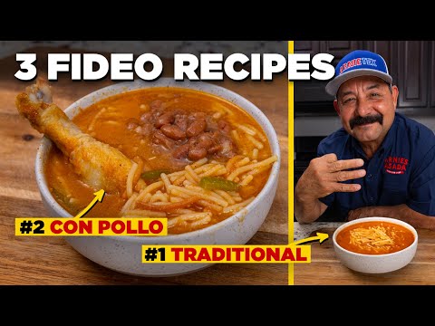 3 Sopa de Fideo Recipes (Fideo Loco, con Pollo & Traditional / Restaurant Style)