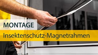 Einfach unbeschwerter: Insektenschutz-Magnetrahmen ohne Bohren einbauen