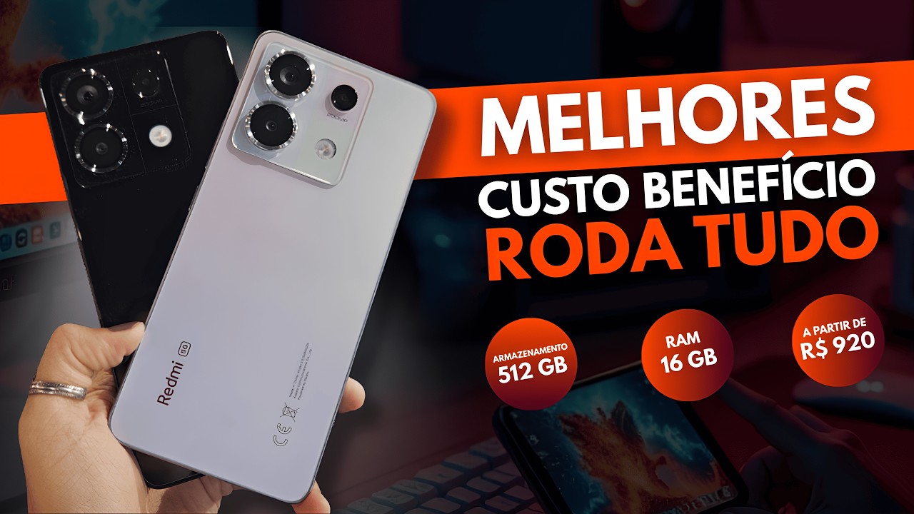 TOP 7 MELHORES Celulares BOM e BARATO em 2025! (RODA TODOS JOGOS)