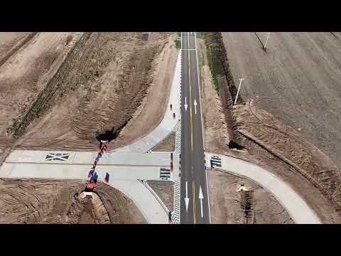 Demarcación vial en Rufino - prov. de Santa Fe.