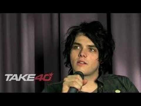 MCR's Gerard Way - scared of teenagers on the train!