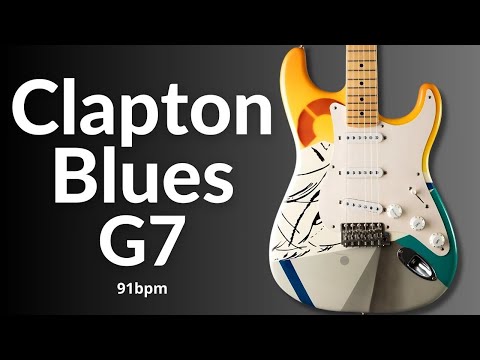 Eric Clapton Style Blues Backing Track in G Major (G7)