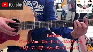 UNANG ALAY - Complete basic guitar tutorial with guitar chords &amp; plucking technique