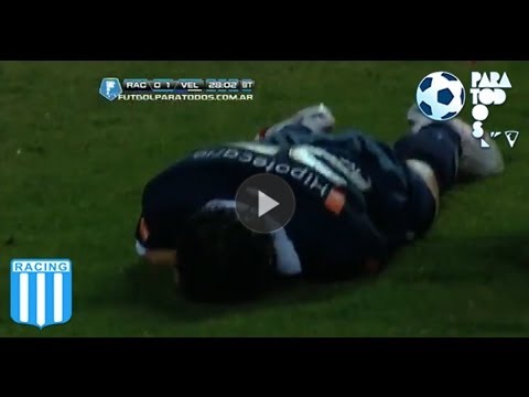 Ocasiones Hauche. Racing 0 Vélez 1. Torneo Inicial 2013. Fecha 12. Fútbol Para Todos.