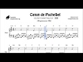 Pachelbel Canon in C Major Piano Sheet Music Melody and Accompaniment