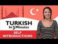 Learn Turkish - Turkish in Three Minutes - How to ...