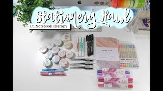 HUGE STATIONERY HAUL!! FT. NOTEBOOK THERAPY | studycollab: alicia