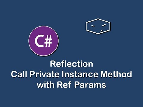 call private instance method with ref params using reflection in c