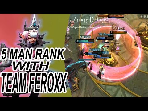 TEAM FEROXX PLAYING 5 MAN RANK is sooooo TOXIC LOL (VAINGLORY 5v5)