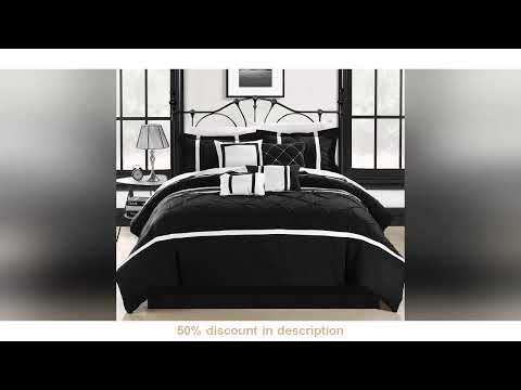 Why Everyone’s Talking About This Product! Bla Bed In A Bag Comforter Set, Queen Size (8 Piece), V