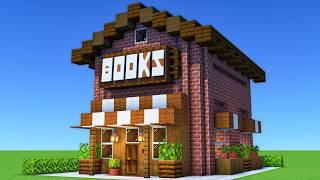 How To Build a Book Store In Minecraft | Including Interior