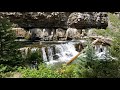 Small beautiful waterfall downstream from Ousel Falls in Big Sky Montana