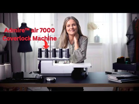 Three-thread rolled edge on the PFAFF® admire™ air 7000 coverlock machine