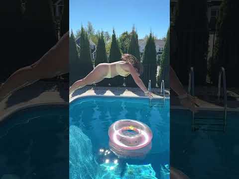 I Attemped to JUMP DIVE over the TUBE and Almost Did Not Make IT #shorts
