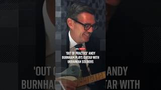 'Out of practice' Burnham plays guitar with Ukrainian soldiers