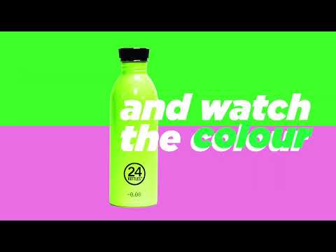 Drinking can in stainless steel - 500 ml - REactive - Pink/Blue