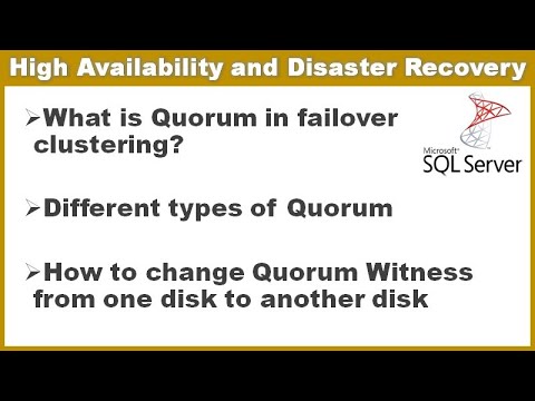 Quorum in Failover Cluster | How to Change Disk Witness in Quorum from one drive to other || Ms SQL