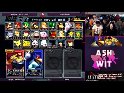 Tempo | Westballz (Falcon, Falco) vs Kels (Fox, Sheik) - ASH@WIT #45 Melee Grand Finals