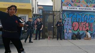 Homeless Dog Owner Cuffed & Cited + Daisy the Venice Healer Helps Police